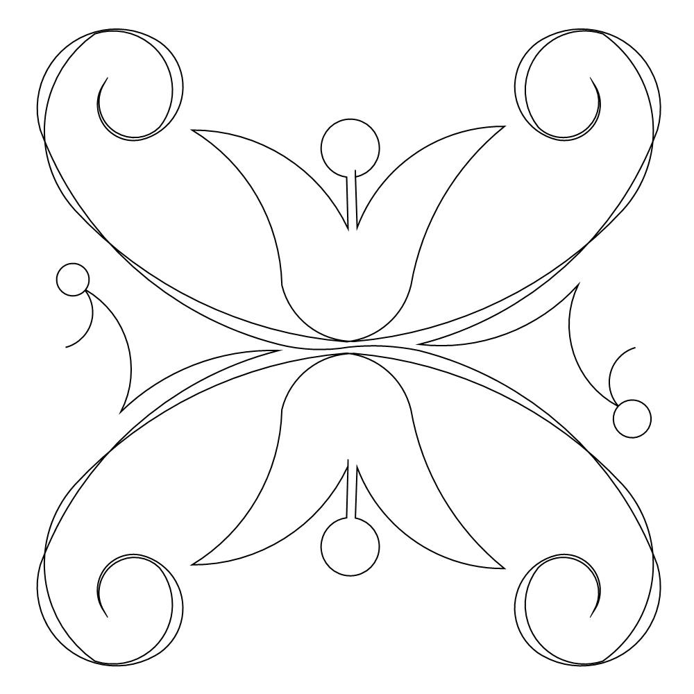 wedding ring border Digital Pattern Sweet Dreams Quilt Studio